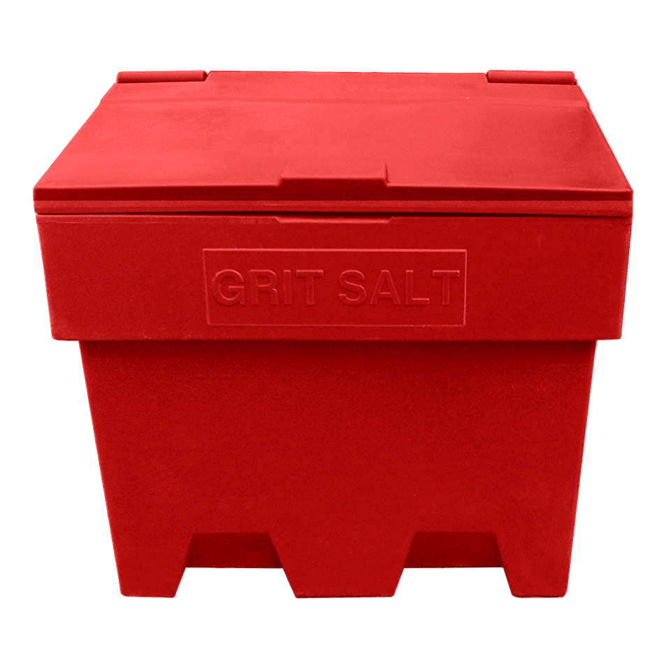200L red grit bin