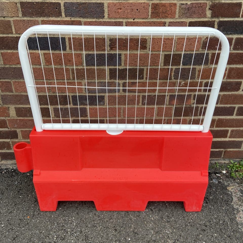 red barrier mini fence