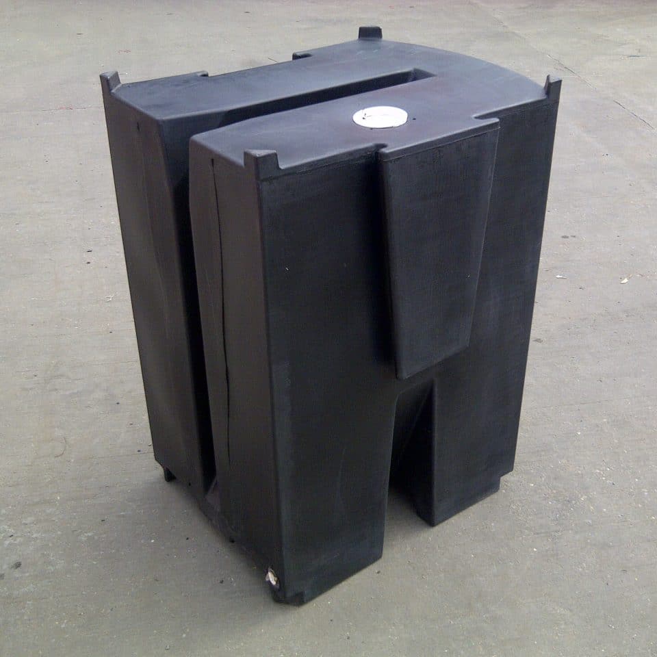 black fence block