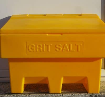Yellow 100 Litre Grit Bin