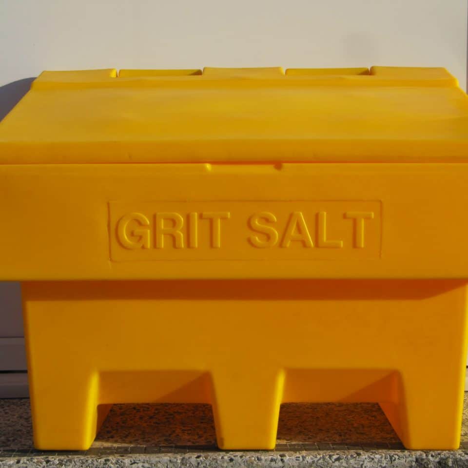 Yellow 100 Litre Grit Bin