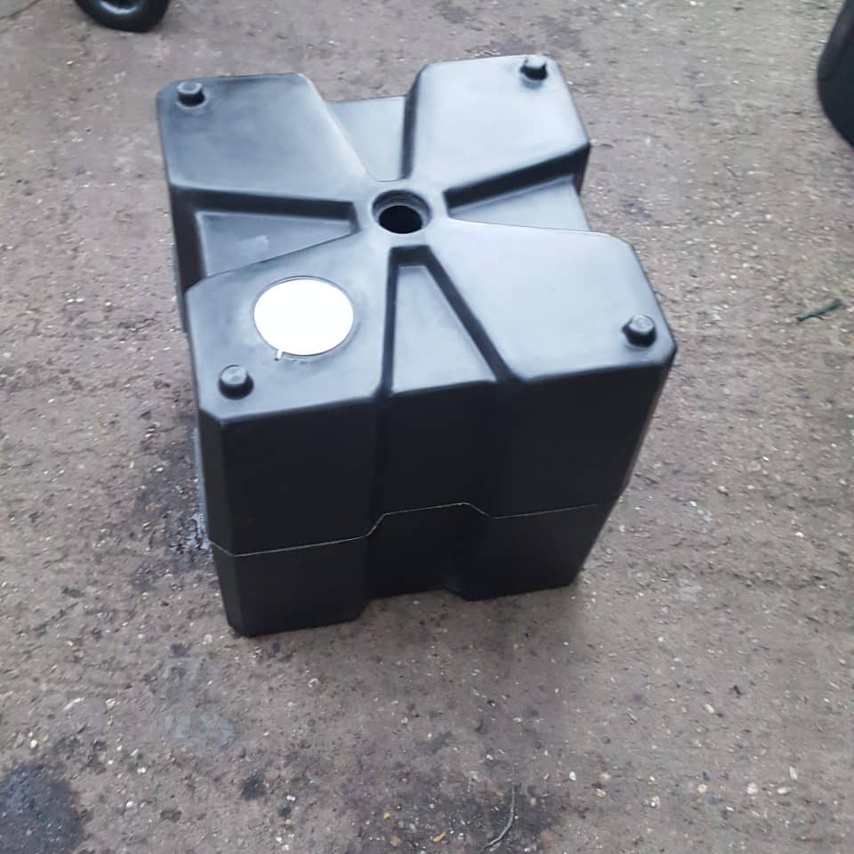 Black Goal Post Ballast Block